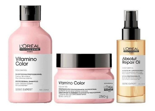 L’Oréal Professionnel Vitamino Color Kit- Shampoo + Máscara + Óleo