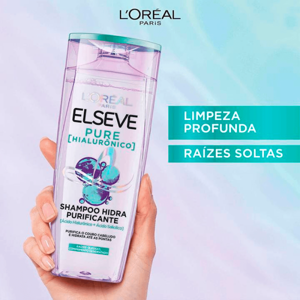 Encontraproduto.com.br - Kit Elseve Shampoo 375ml + Condicionador 170ml Pure Hialurônico