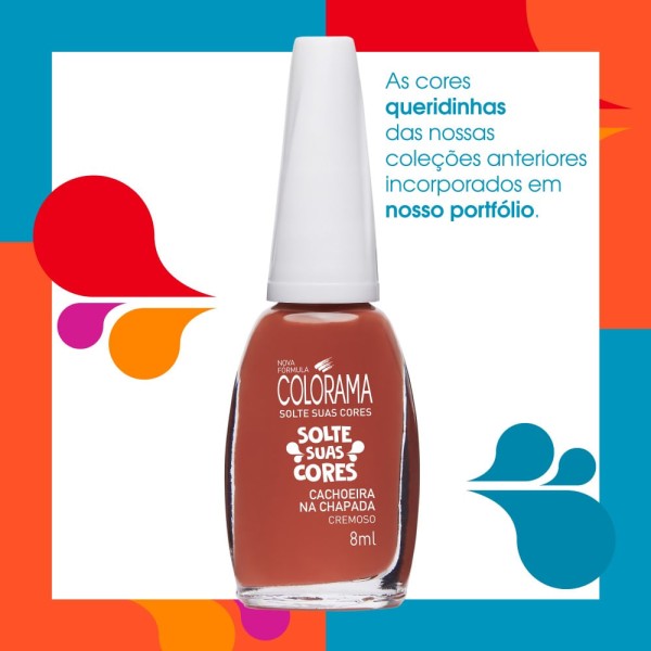 Encontraproduto.com.br - Esmalte Solte Suas Cores Cachoeira Na Chapada Colorama 8ml