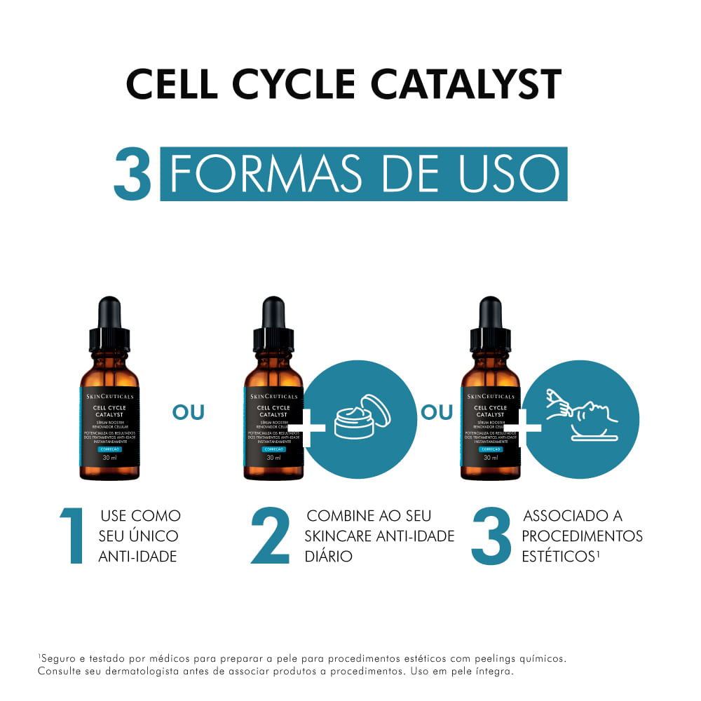 Encontraproduto.com.br - Sérum Booster Skinceuticals Cell Cycle Catalyst Renovador Ce Momento De Aplicação Dia Noite Tipo De Pele Todo Tipo De Pele
