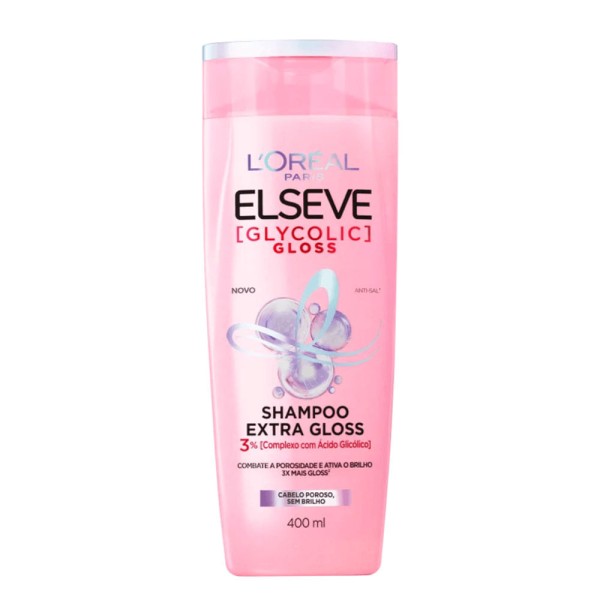 Encontraproduto.com.br - Shampoo Elseve Glycolic Gloss Extra Gloss - 400ml
