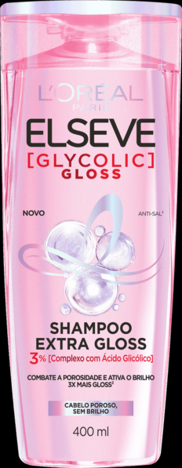 Encontraproduto.com.br - Shampoo Elseve Glycolic Gloss Extra Gloss - 400ml