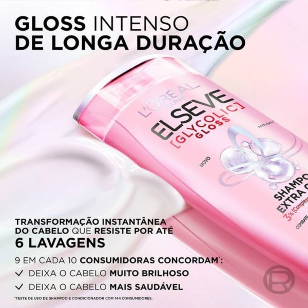 Encontraproduto.com.br - Shampoo Elseve Glycolic Gloss Extra Gloss - 400ml