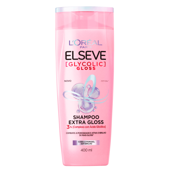 Encontraproduto.com.br - Shampoo Elseve Glycolic Gloss Extra Gloss - 400ml