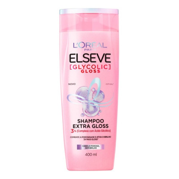 Encontraproduto.com.br - Shampoo Elseve Glycolic Gloss Extra Gloss - 400ml