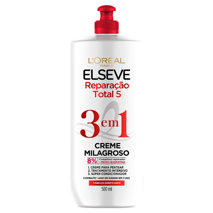 Encontraproduto.com.br - Creme Milagroso Para Pentear Elseve 500ml Reparacao Total 5