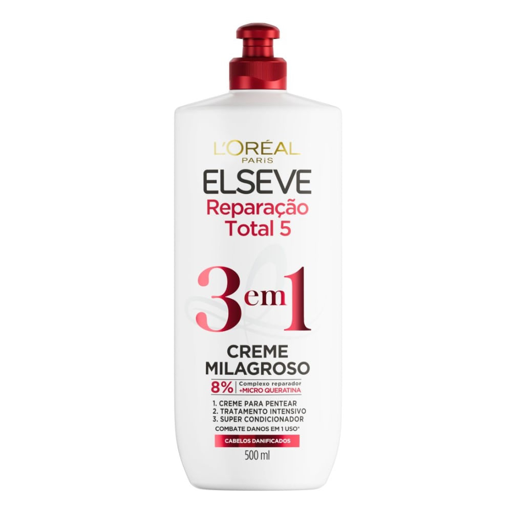 Encontraproduto.com.br - Creme Milagroso Para Pentear Elseve 500ml Reparacao Total 5