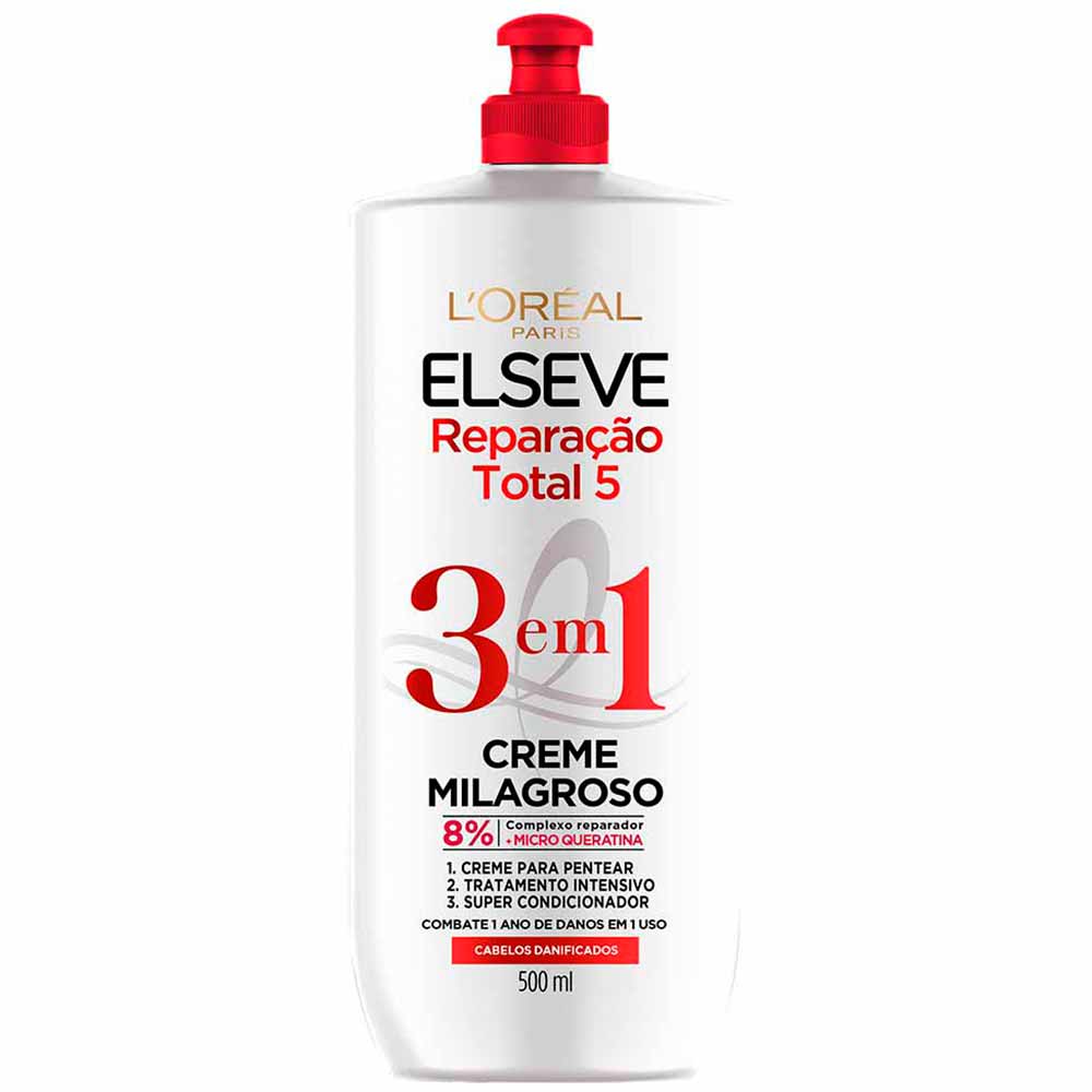 Encontraproduto.com.br - Creme Milagroso Para Pentear Elseve 500ml Reparacao Total 5