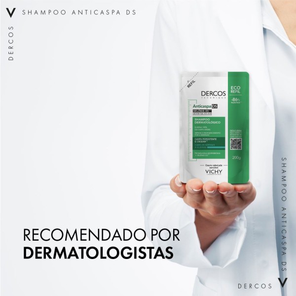 Encontraproduto.com.br - Refil Shampoo Anticaspa Ds Dercos Cabelos Normais E Oleosos 200g Vichy