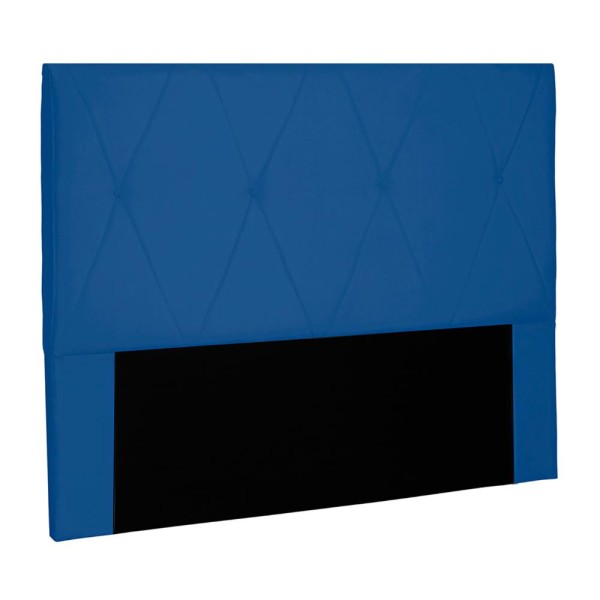 Cabeceira Decorativa Queen Size 1,60M Yves Suede Azul Marinho - Gran Belo
