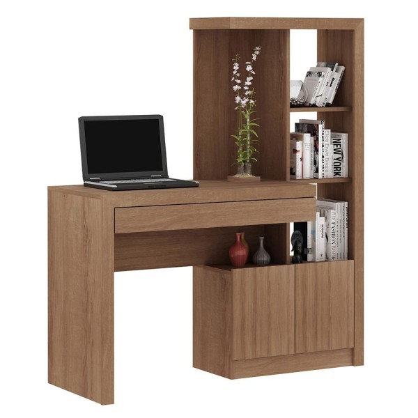Mesa Conjunto para Escritório Home Office ME4143 MDP Amendoa G69 - Gran Belo