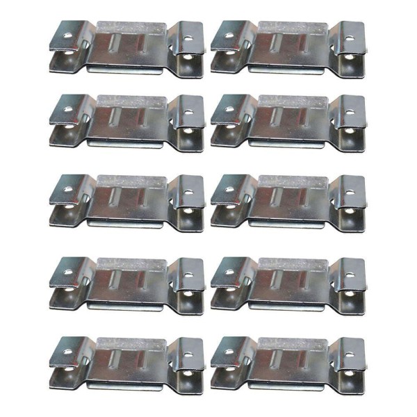 10 Pares de Conector de Encaixe para Móveis Sofá Cabeceira Painel Zincado G59
