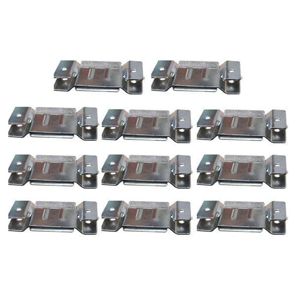 Encontraproduto.com.br - 11 Pares de Conector de Encaixe para Móveis Sofá Cabeceira Painel Zincado G59