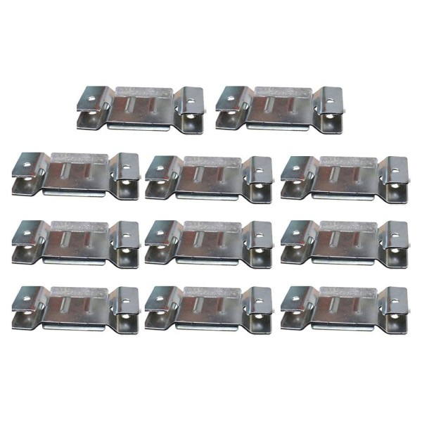 Encontraproduto.com.br - 11 Pares de Conector de Encaixe para Móveis Sofá Cabeceira Painel Zincado G59