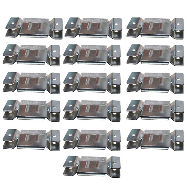 Encontraproduto.com.br - 16 Pares de Conector de Encaixe para Móveis Sofá Cabeceira Painel Zincado G59