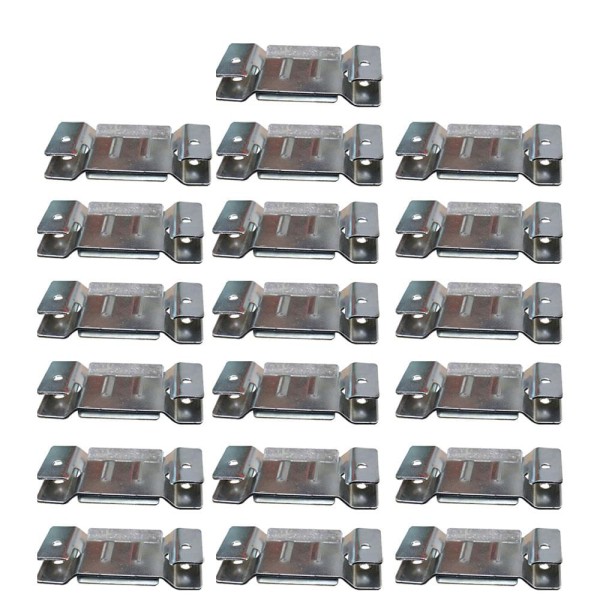 Encontraproduto.com.br - 19 Pares de Conector de Encaixe para Móveis Sofá Cabeceira Painel Zincado G59