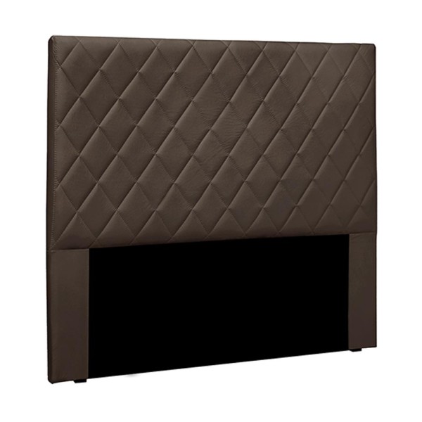 Cabeceira Decorativa Queen Size 1,60M Givenchy Veludo Marrom - Gran Belo