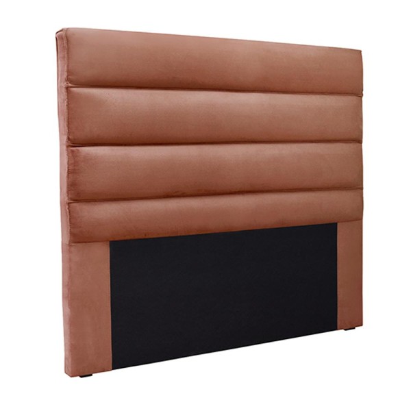 Cabeceira Decorativa Queen Size 1,60M Guess Veludo Cobre - Gran Belo