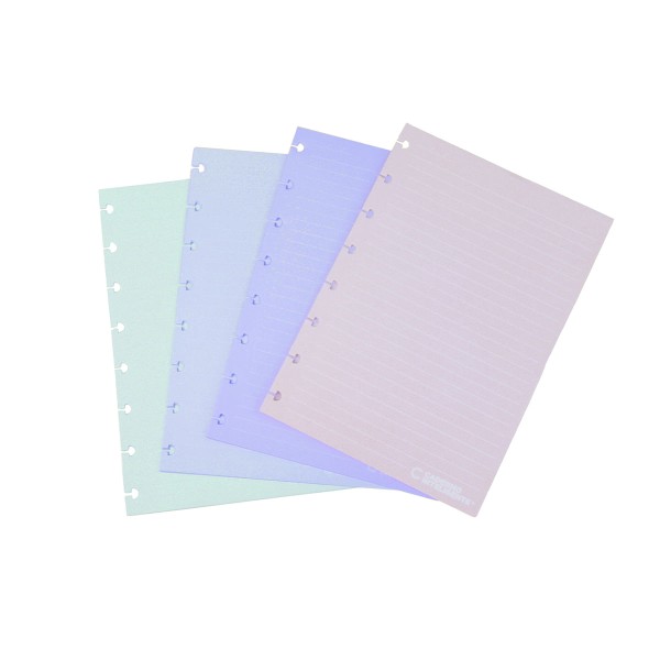 Encontraproduto.com.br - Refil Pautado Inteligente A5 90g Candy Colors Linha Branca Caderno Inteligente