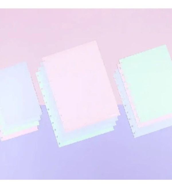 Encontraproduto.com.br - Refil Pautado Inteligente A5 90g Candy Colors Linha Branca Caderno Inteligente