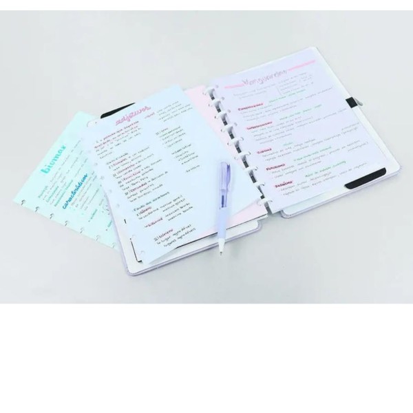 Encontraproduto.com.br - Refil Pautado Inteligente A5 90g Candy Colors Linha Branca Caderno Inteligente