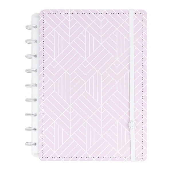 Encontraproduto.com.br - Caderno Inteligente 80 Folhas Médio Ice Pink Cibound