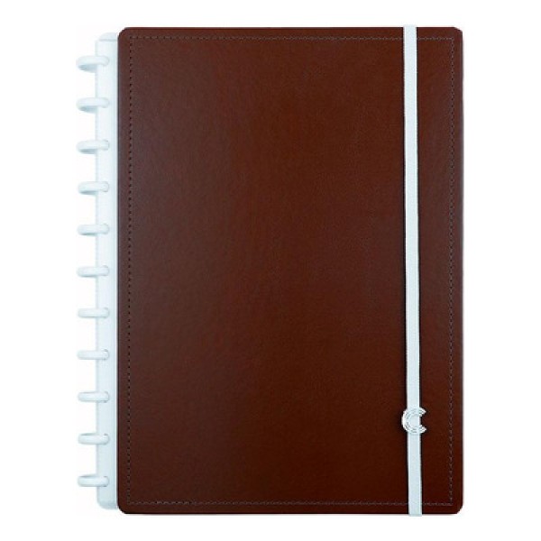Encontraproduto.com.br - Caderno Inteligente 80 Folhas Grande Marrom Espresso Cibound