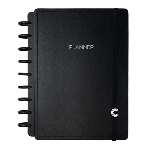 Encontraproduto.com.br - Planner Casual Caderno Inteligente Médio Preto Cibound