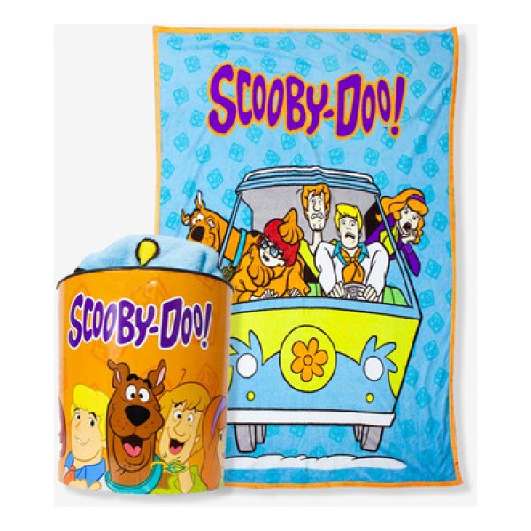 Encontraproduto.com.br - Kit Manta Com Balde Scooby Doo