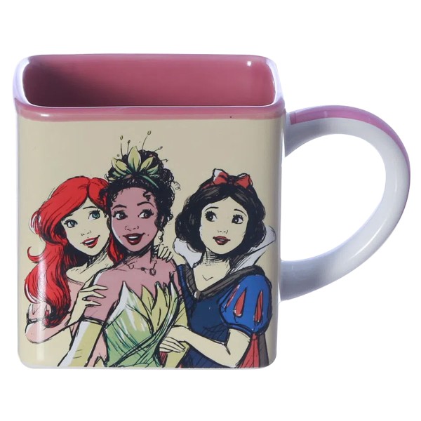 Encontraproduto.com.br - Caneca Cubo Princesas 300ml em Cerâmica Zona Criativa