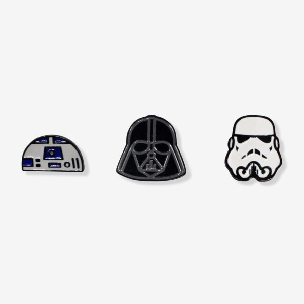 Encontraproduto.com.br - Kit Pin Star Wars Metal Zamak 3 Peças Zona Criativa 10072605