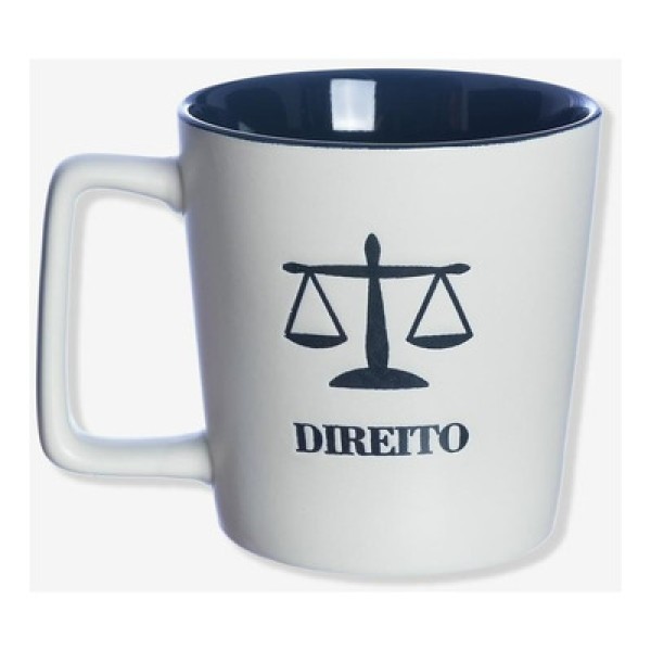 Caneca Profissão Direito 400ml em Cerâmica Zona Criativa
