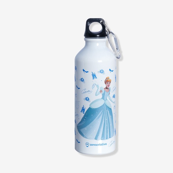 Encontraproduto.com.br - Garrafa com Mosquetão Cinderela – Disney