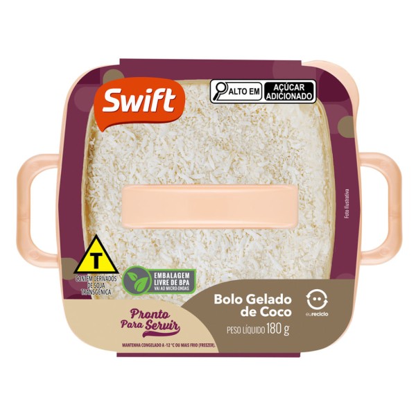 Bolo Gelado Coco Swift 180g