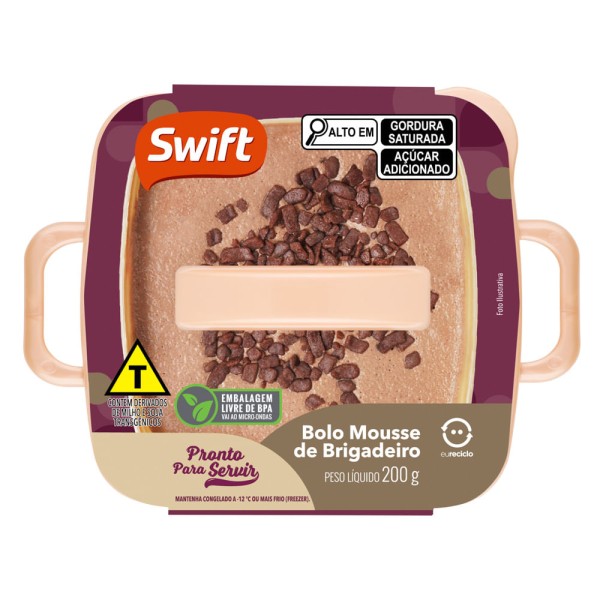 Bolo Mousse Brigadeiro Swift 200g