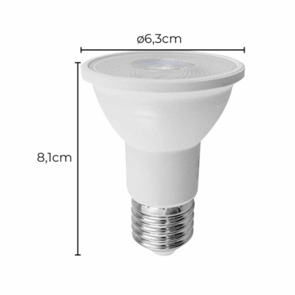 Encontraproduto.com.br - Lâmpada PAR20 LED IRC95 7,0W 2700K E27 - NORDECOR