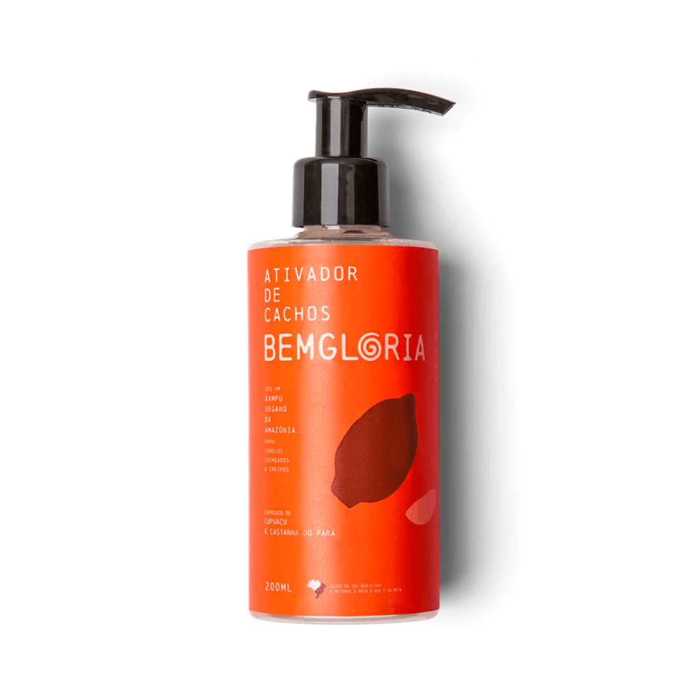 Xampu Vegano Bemgloria Ativador de Cachos 200ml