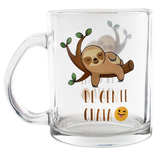 Encontraproduto.com.br - Caneca Bichinhos C/ Frase 330ml em Vidro Kehome