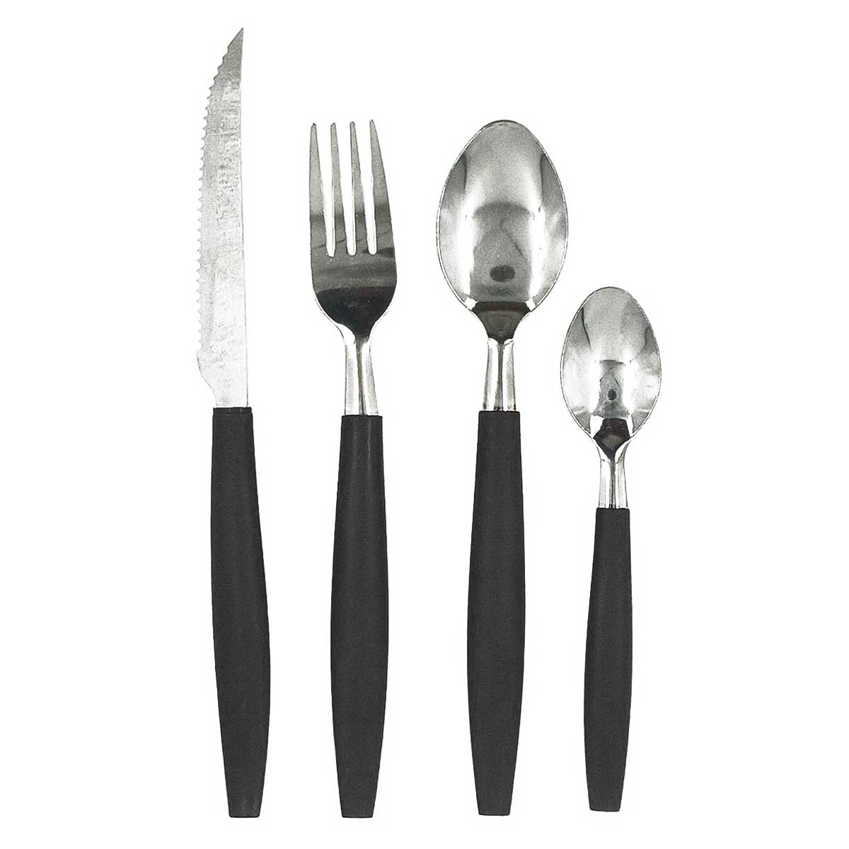 Encontraproduto.com.br - Jogo de Talheres Canadá 25 Peças em Aço Inox Kehome