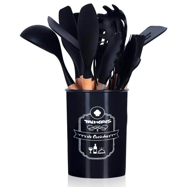 Kit Utensílios Flórida 12 Peças em Silicone Kehome