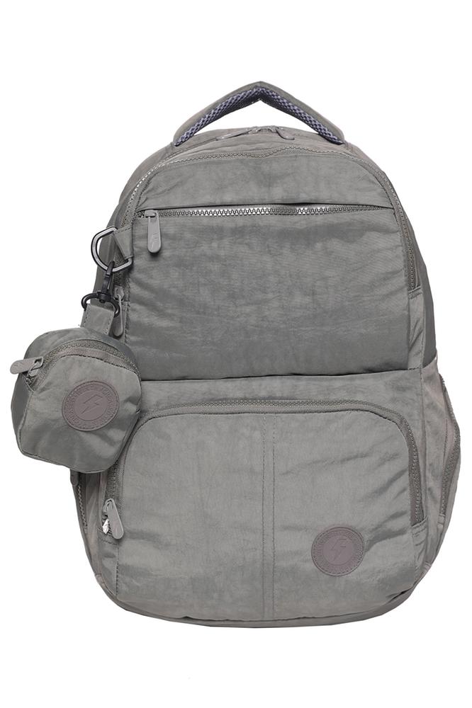 Mochila Com Alça Teen Nylon Cinza
