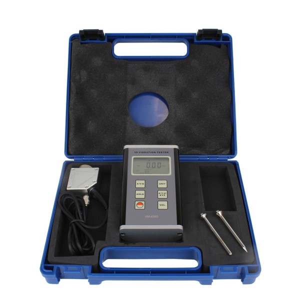 Encontraproduto.com.br - Medidor de Vibração Digital 3 Eixos Deslocamento Velocidade Aceleração Novotest.br VM-6380