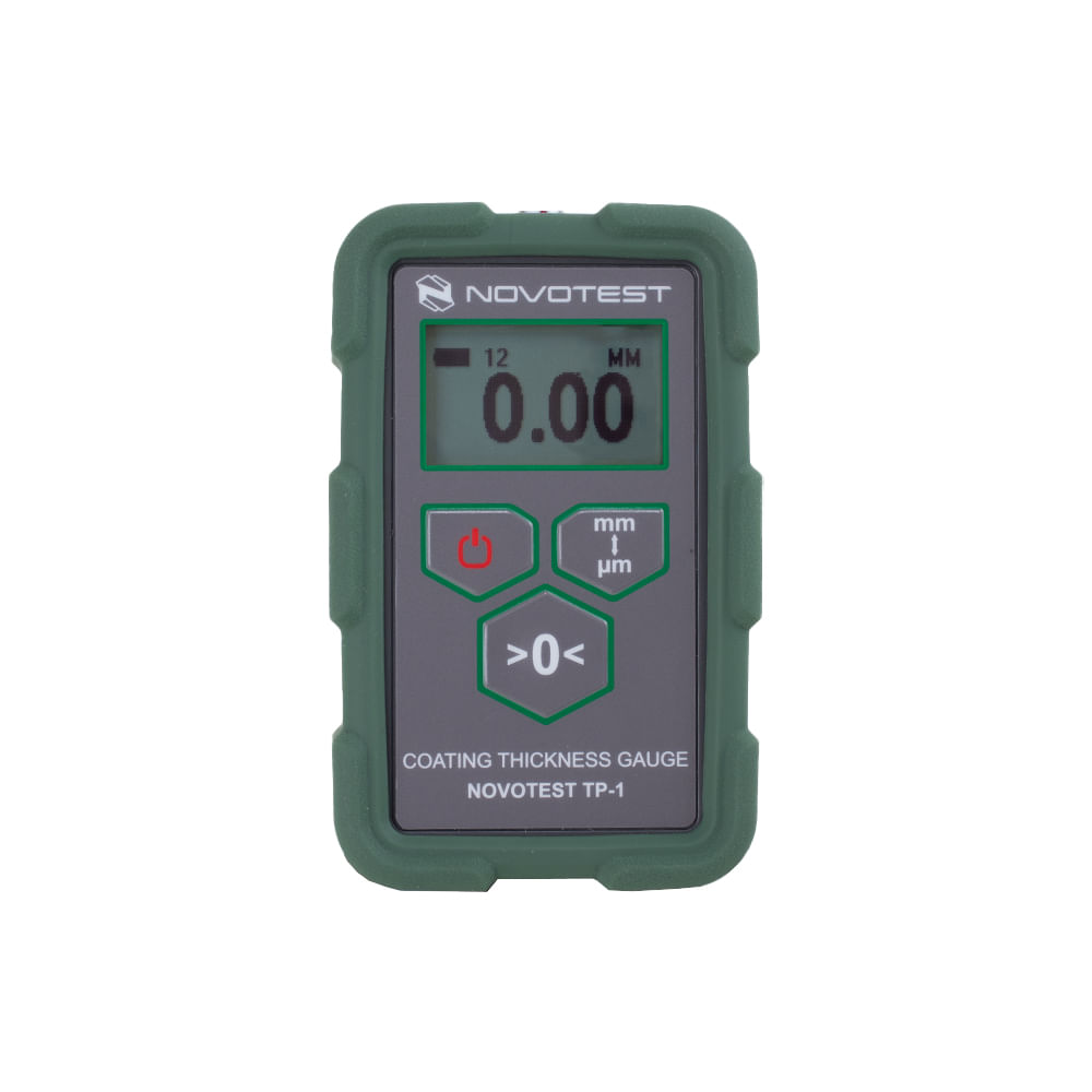 Encontraproduto.com.br - Medidor de Espessura de camada digital portátil base ferrosa 0-12mm NOVOTEST TP-1M+M12