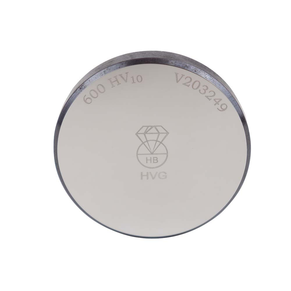 Encontraproduto.com.br - Bloco padrão de dureza Vickers faixa 600 ±75 HV com certificado RBL 17025 Inmetro Novotest.br TB-HV-600-HV10