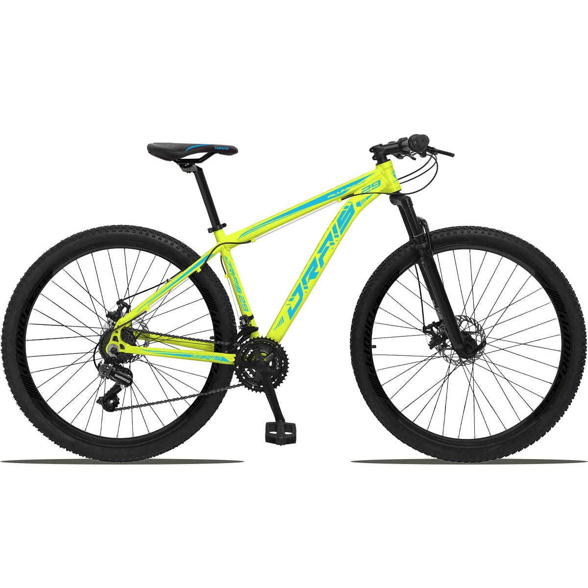 Bicicleta 29 Drais Color 21v Câmbio Shimano Freio a disco MTB  Aluminun