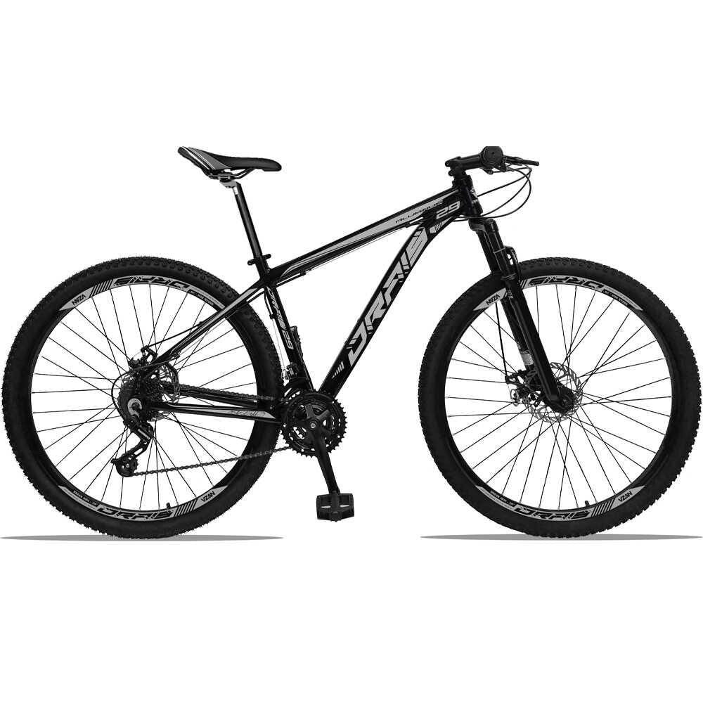 Bicicleta Aro 29 Drais 21v Câmbio Shimano Freio a disco MTB  Aluminun