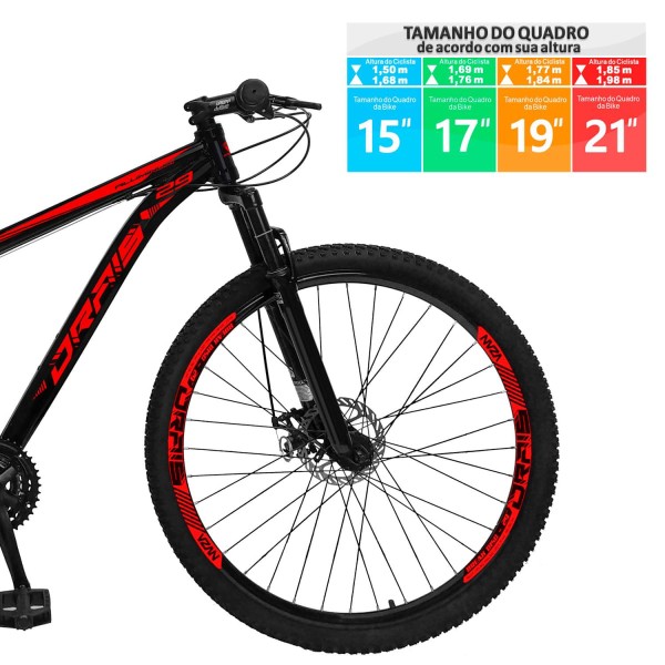 Encontraproduto.com.br - Bicicleta Aro 29 Drais 27 Marchas Câmbio Altus Freio Hidráulicos