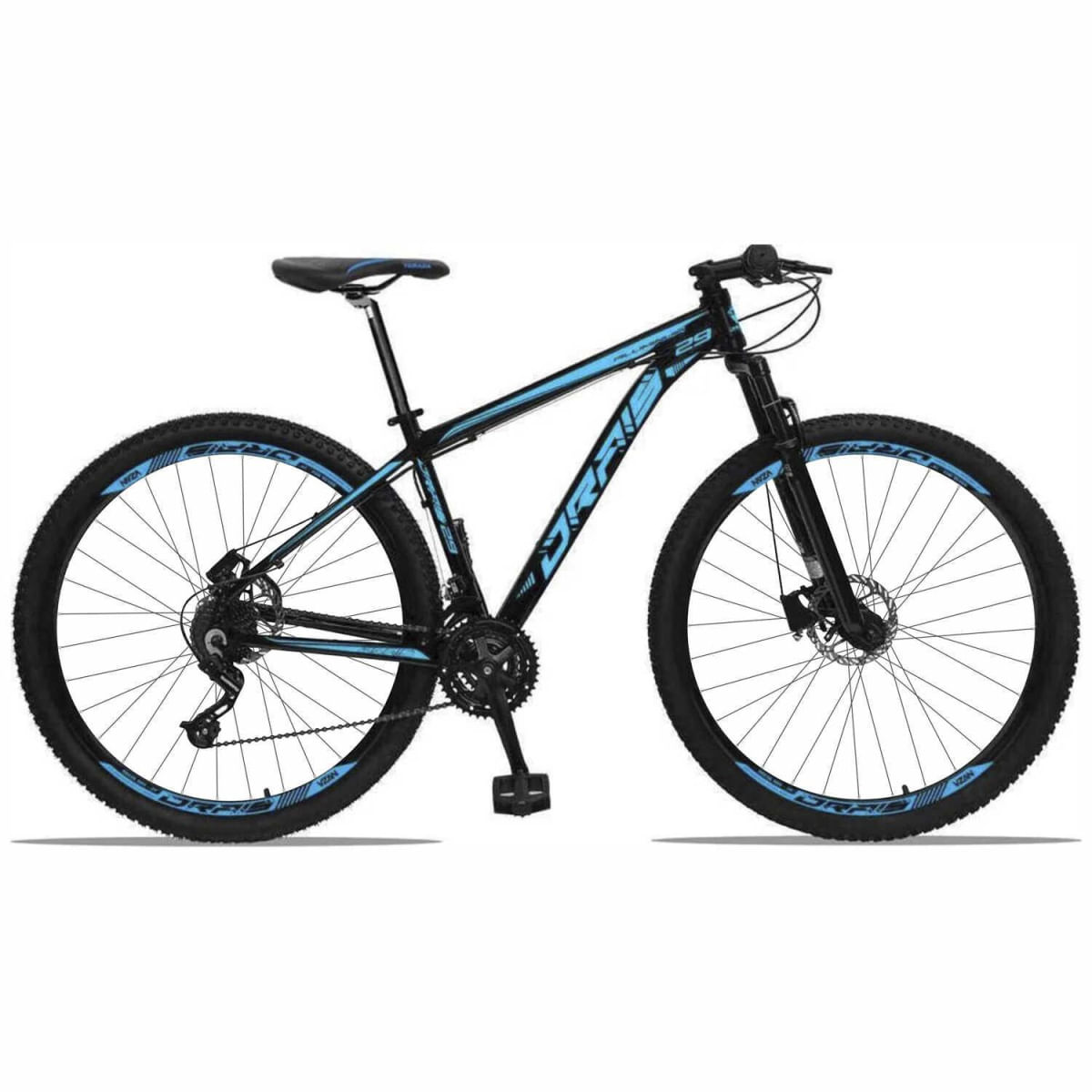 Bicicleta Aro 29 Drais 21v Câmbio Shimano Freio a disco MTB  Aluminun 32r