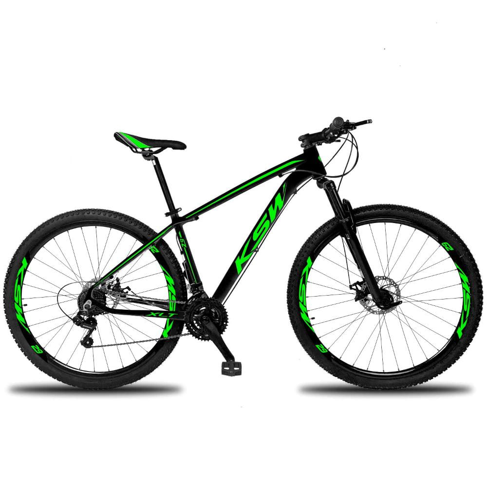 Bicicleta Aro 29 KSW  xlt 21V  Câmbios Shimano Freio a Disco 32r