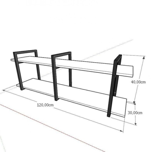 Encontraproduto.com.br - Prateleira Industrial Moveis Escritorio Quarto Estante Infantil Livro Branco Organizador Brinquedos